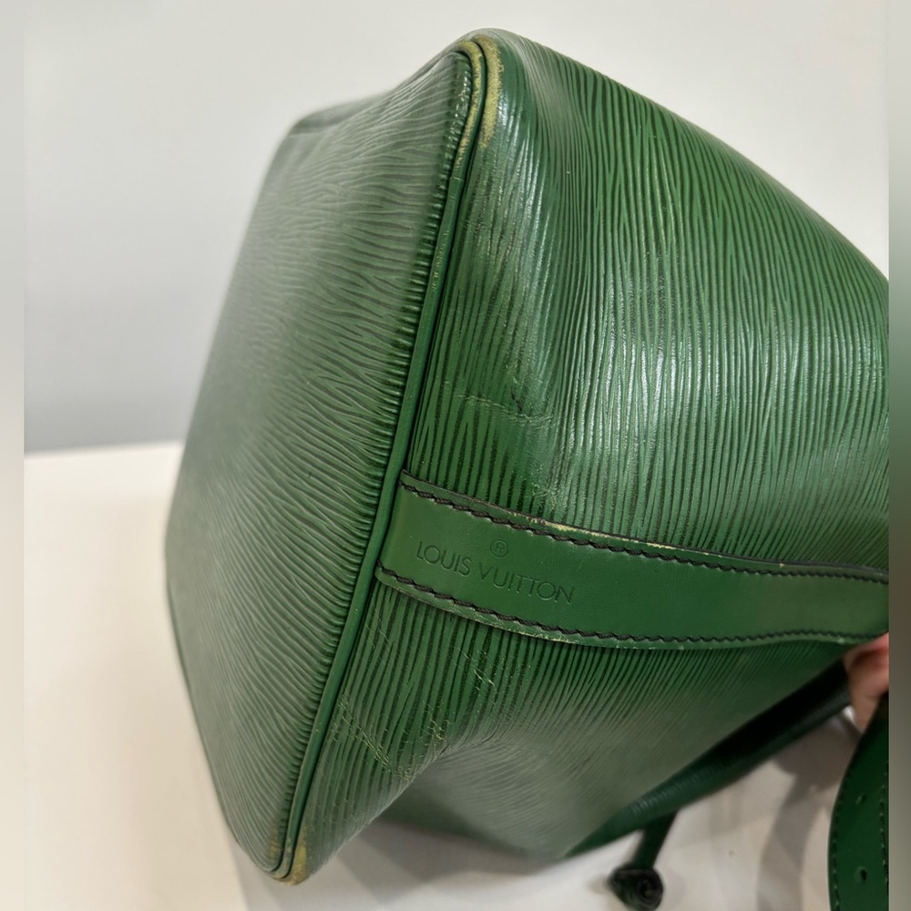 Vintage Louis Vuitton Green Epi Petit Noé Bucket Bag Shoulder Bag - Picture 10 of 16
